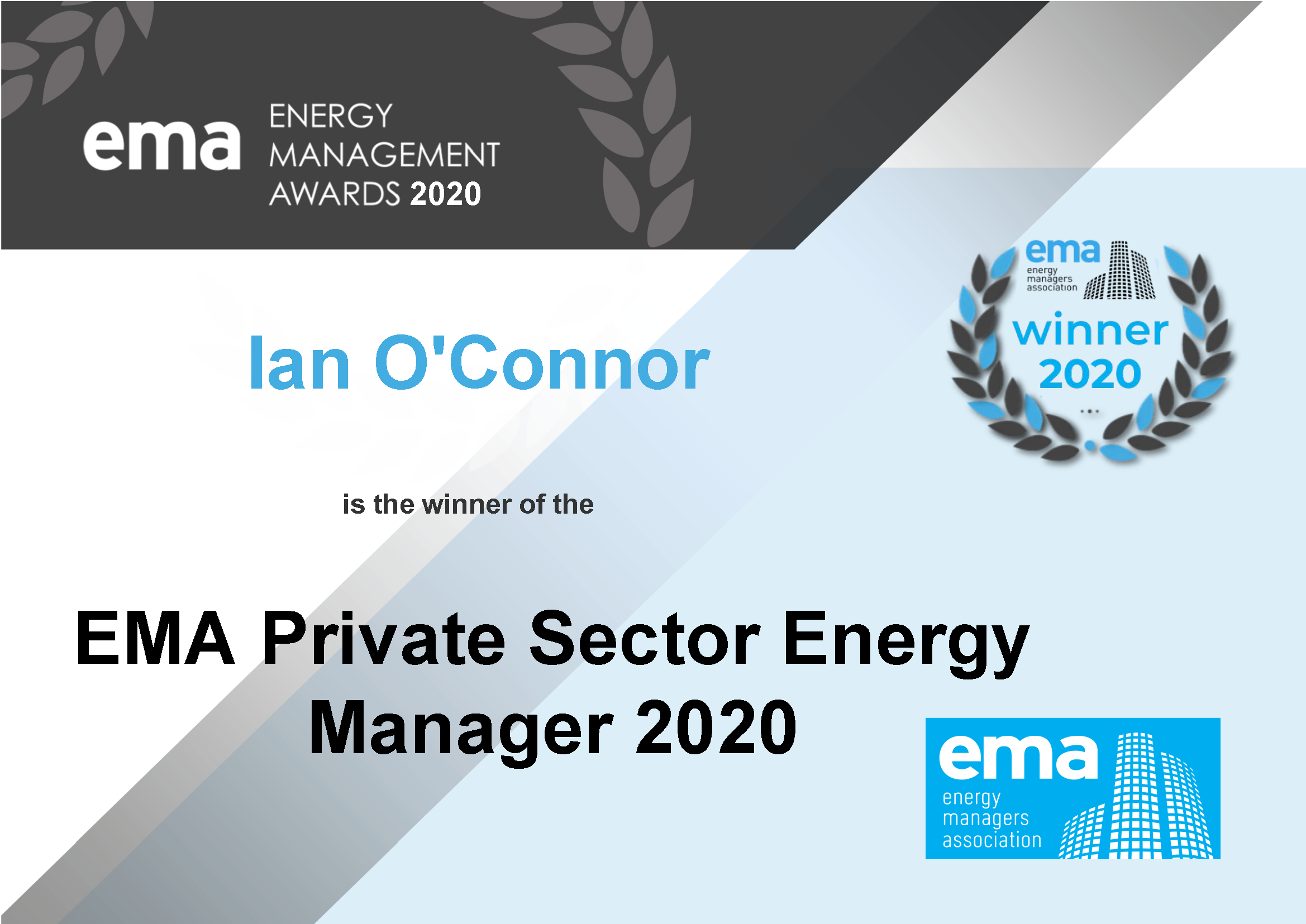 EMA Energy Manager 2018 winner