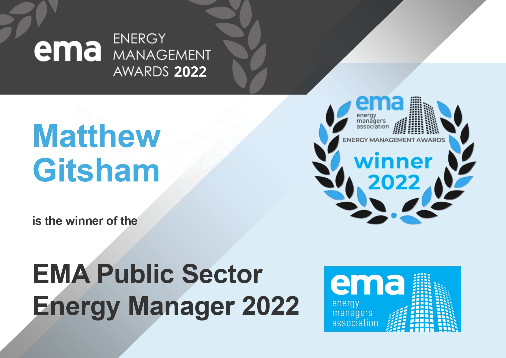 EMA Energy Manager 2022 winner