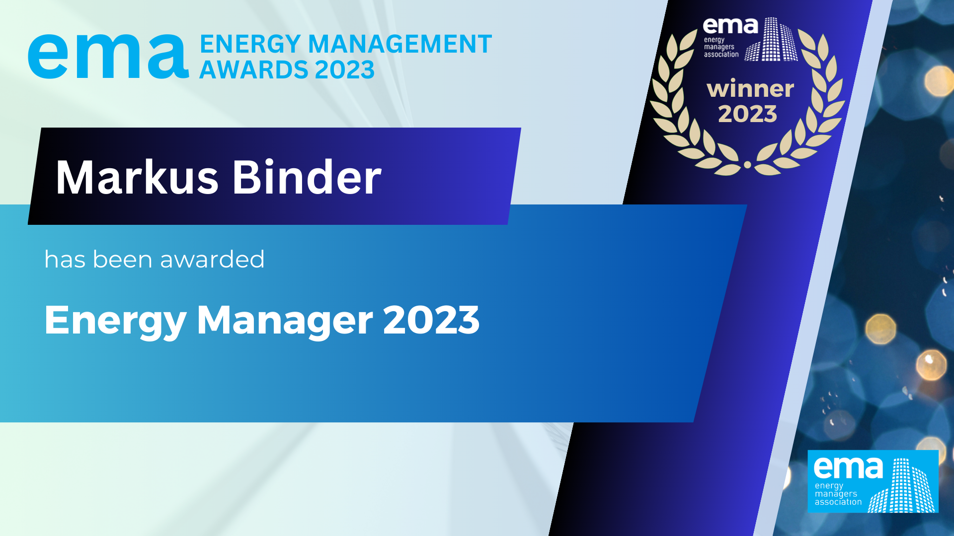 Energy Manager 2023 Winner